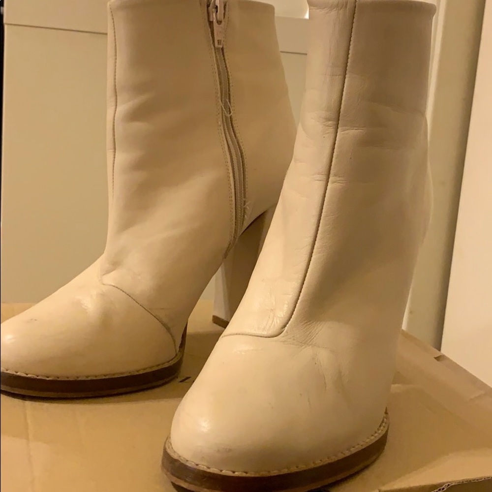 White Zara Booties